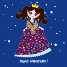 Princesse étoilée pour un anniversaire magique